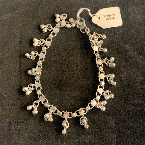 Anklet and earrings